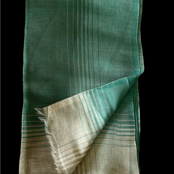 New Blue & White Linen-Cotton-50*180 - Picture 2 of 4